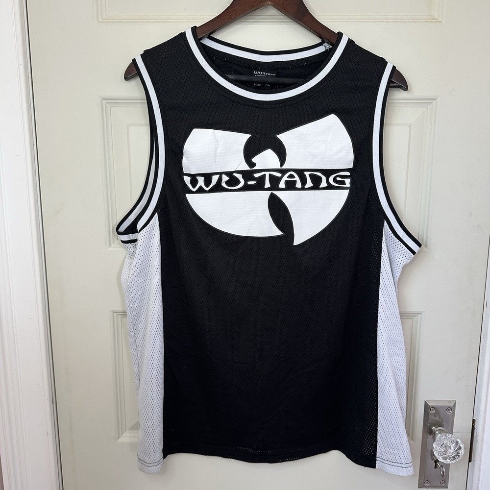 Wu Tang Clan 98 Jersey Adult Tank Top XL Black White Rap Tee Rapper Sleeveless